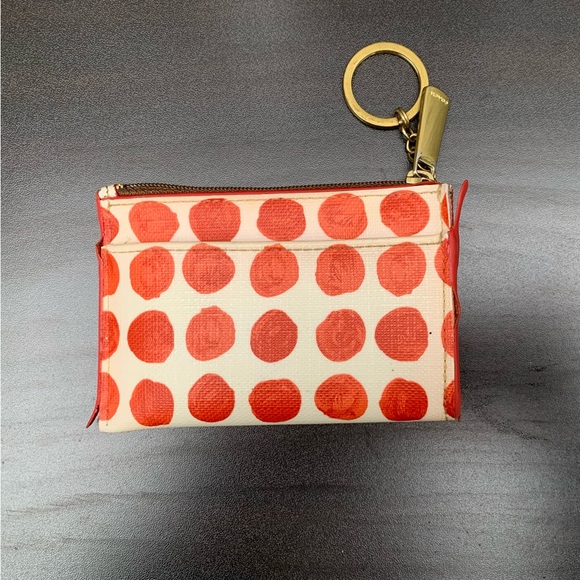 Coach Red Polka Dot Wristlet - Picture 2 of 2